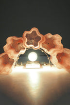 Pink Art Glass Tube Wall lamp