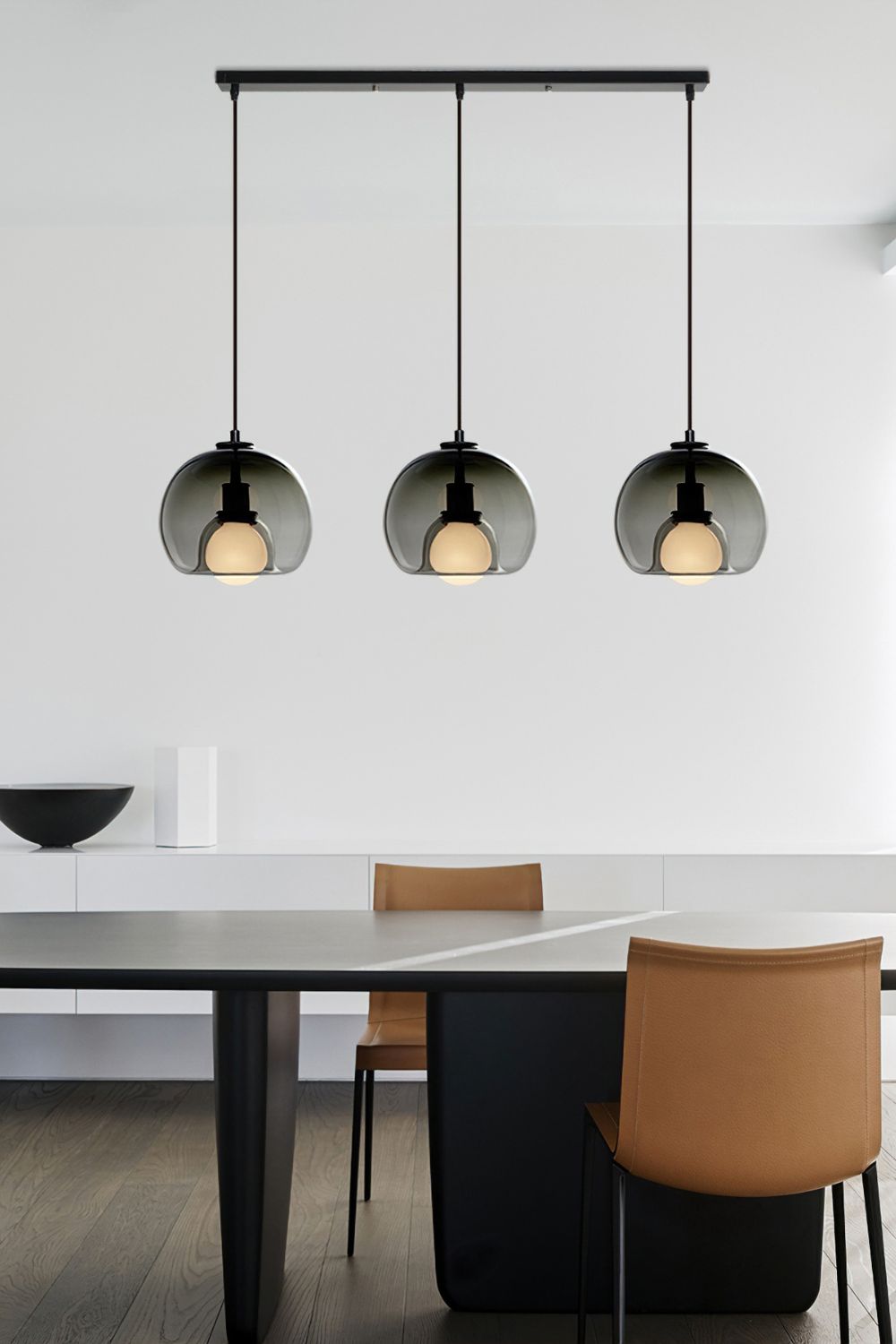 Semi Globe Electroplated Glass Pendant Lamp