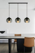 Semi Globe Electroplated Glass Pendant Lamp