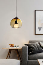 Semi Globe Electroplated Glass Pendant Lamp