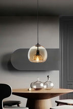 Semi Globe Electroplated Glass Pendant Lamp