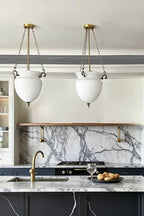 French Retro Glass Bud Chandelier
