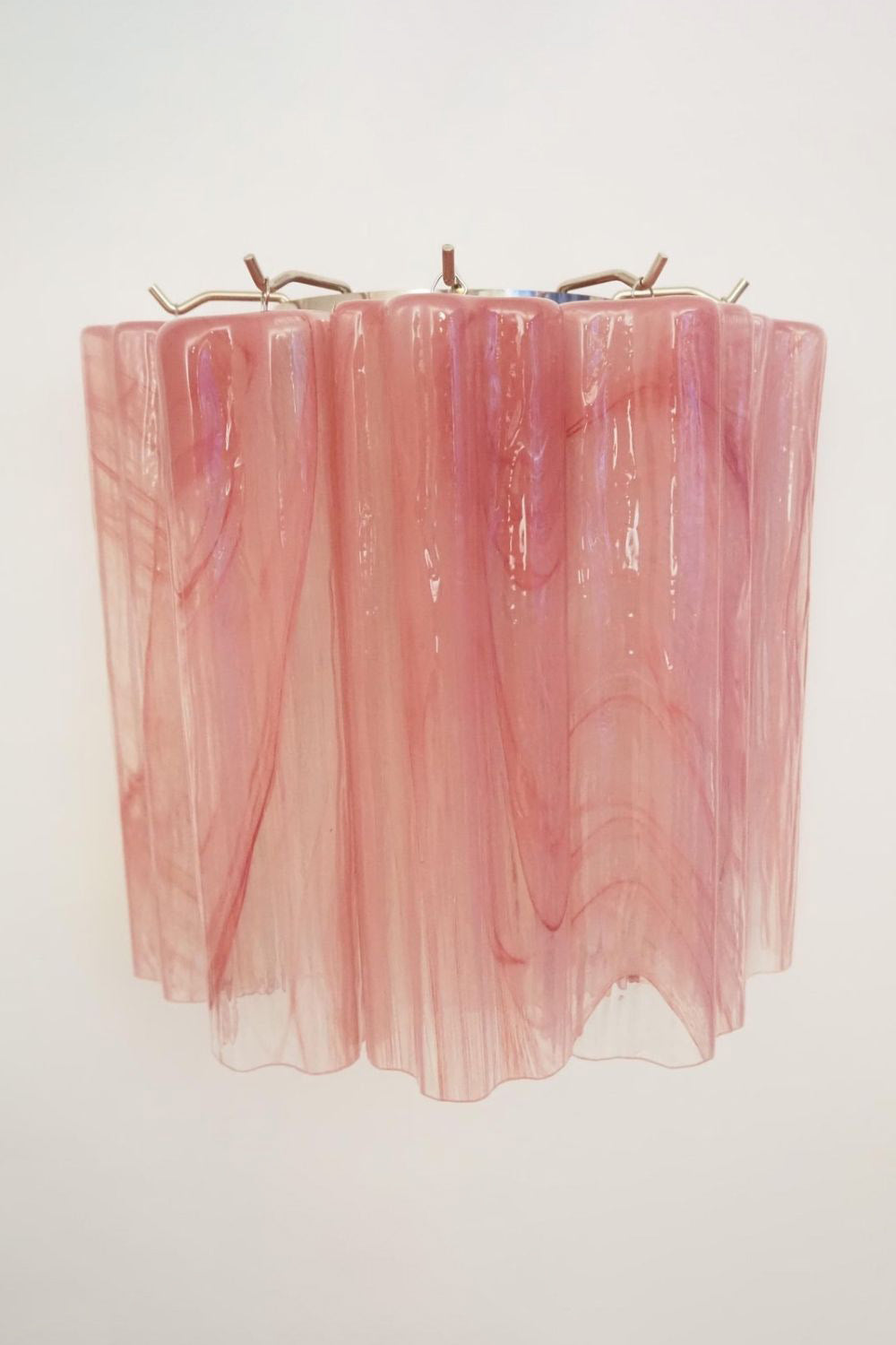 Pink Art Glass Tube Wall lamp