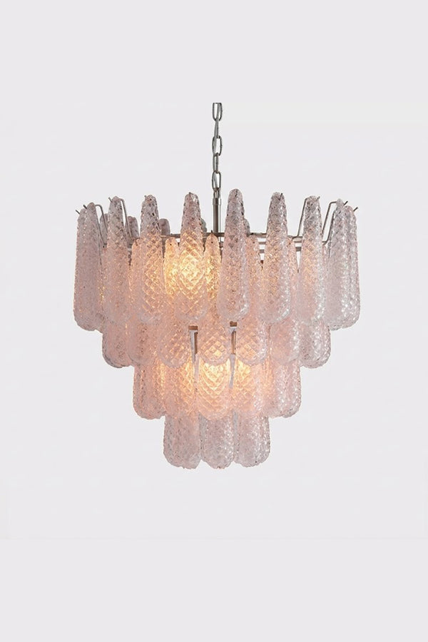 Art glass chandelier