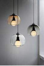 Semi Globe Electroplated Glass Pendant Lamp
