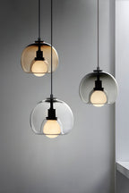Semi Globe Electroplated Glass Pendant Lamp