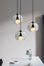 Semi Globe Electroplated Glass Pendant Lamp