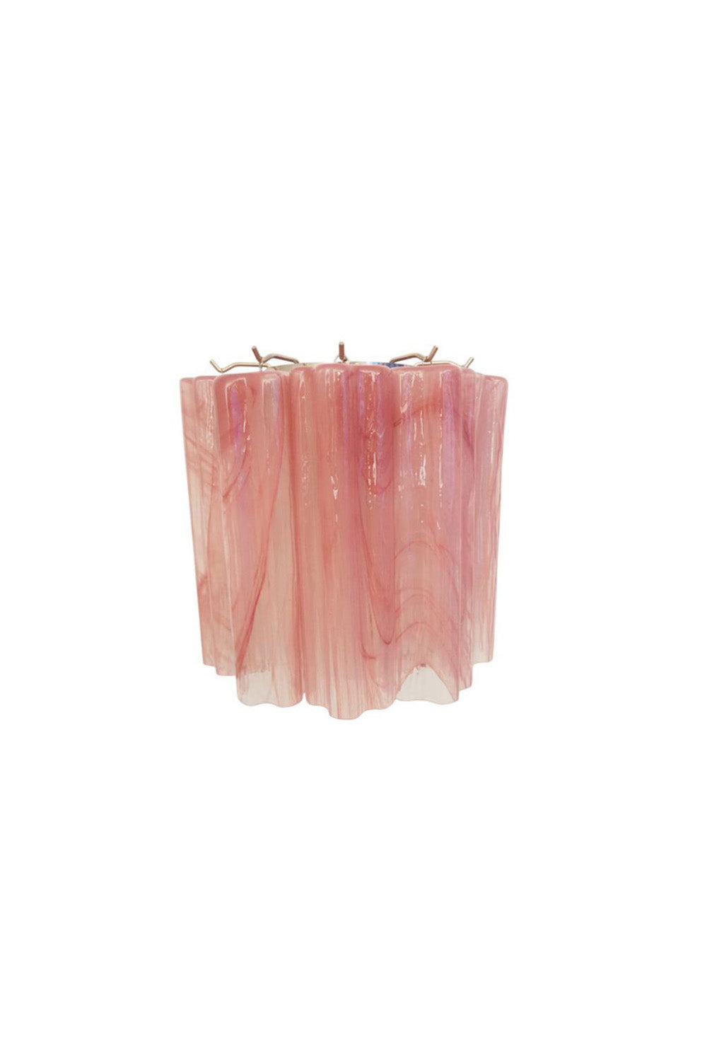 Pink Art Glass Tube Wall lamp