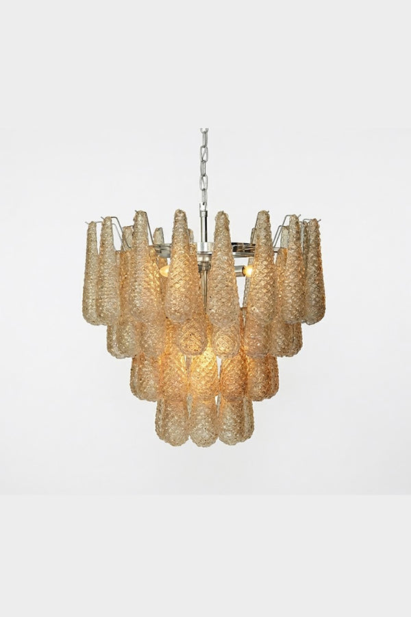 Art glass chandelier