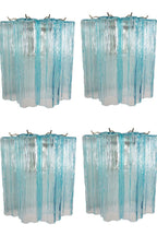 Blue Art Glass Tube Wall lamp