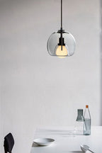 Semi Globe Electroplated Glass Pendant Lamp