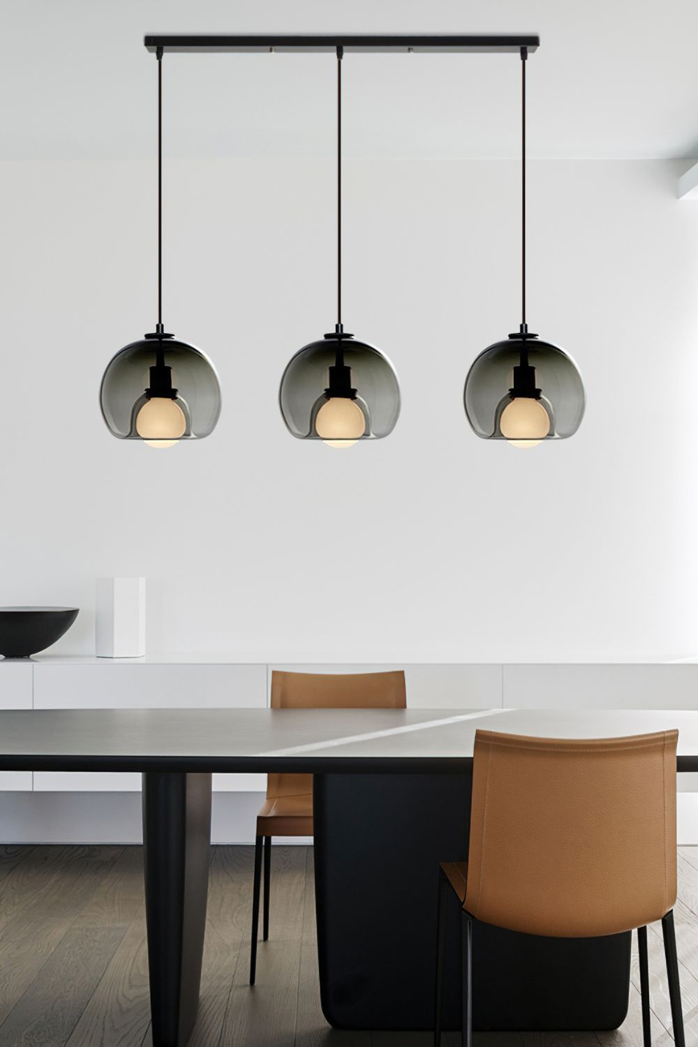 Semi Globe Electroplated Glass Pendant Lamp