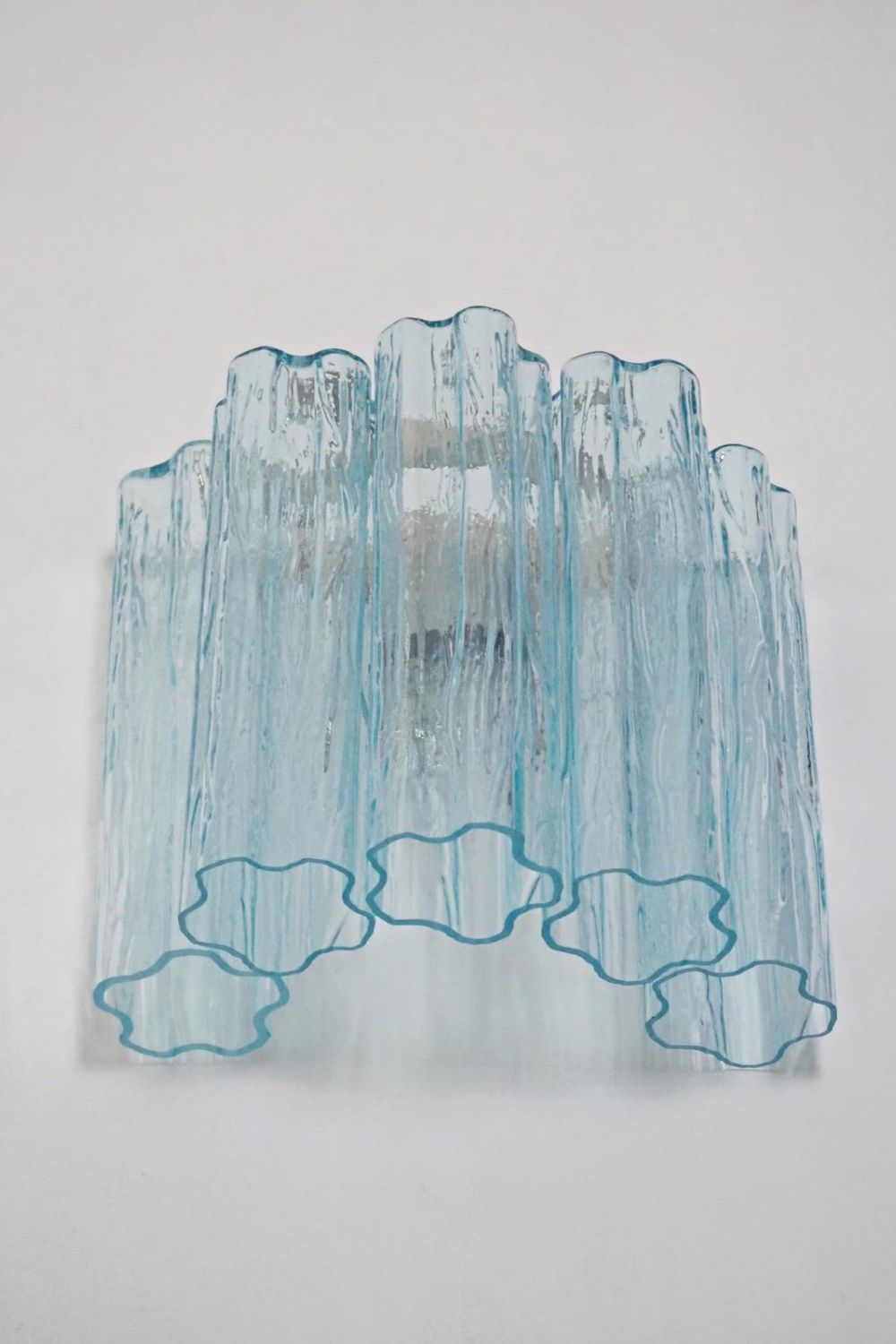 Blue Art Glass Tube Wall lamp