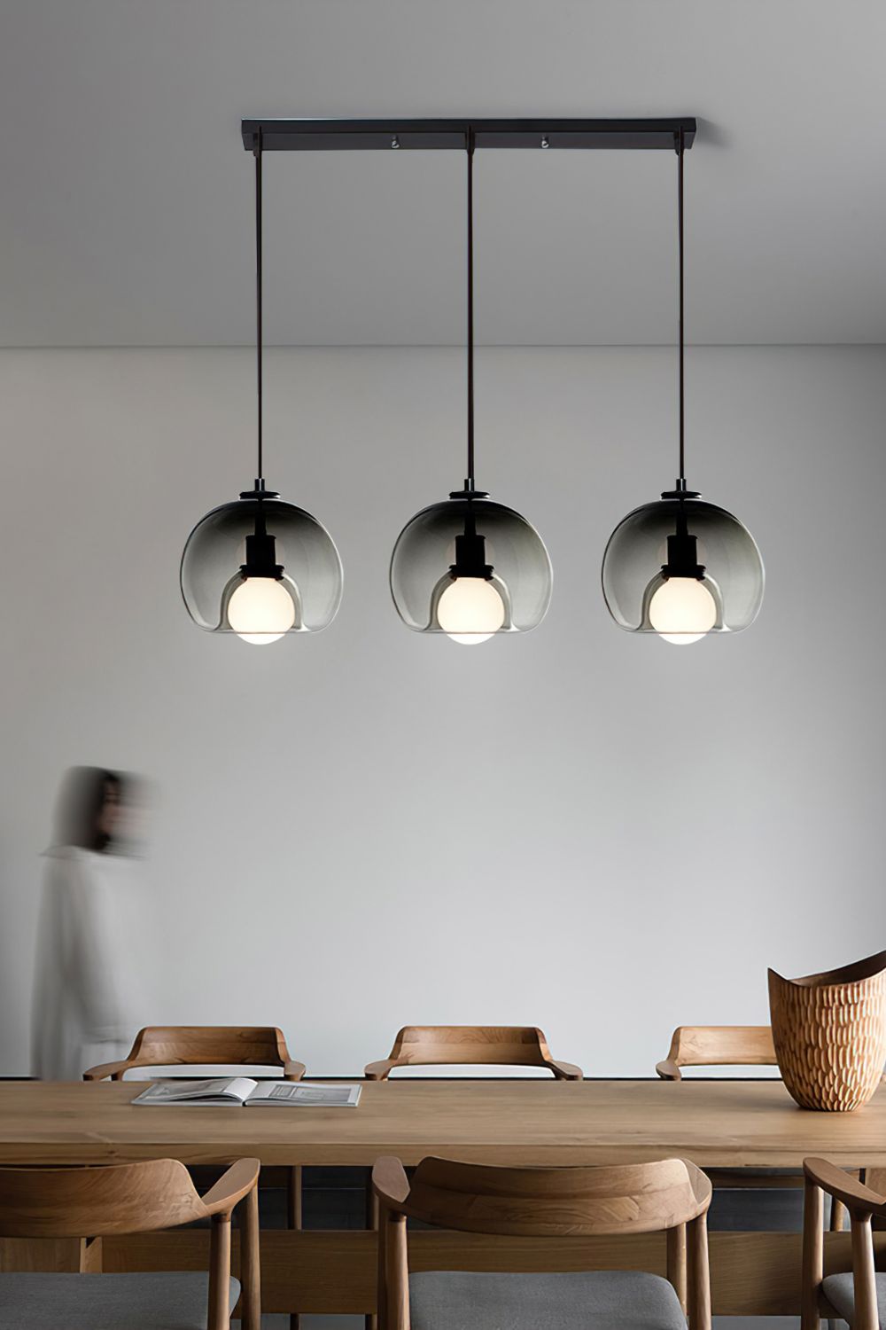 Semi Globe Electroplated Glass Pendant Lamp