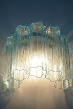 Blue Art Glass Tube Wall lamp