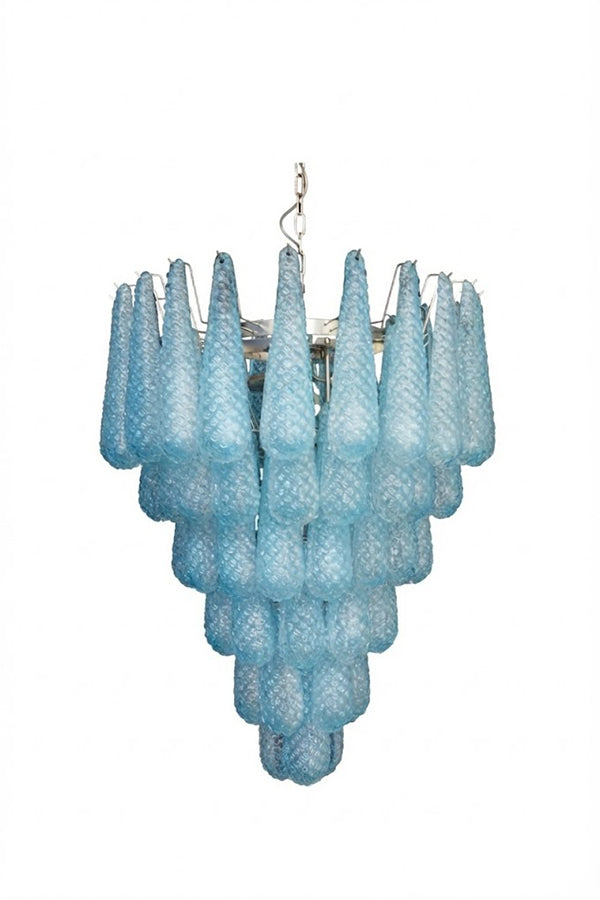 Art glass chandelier