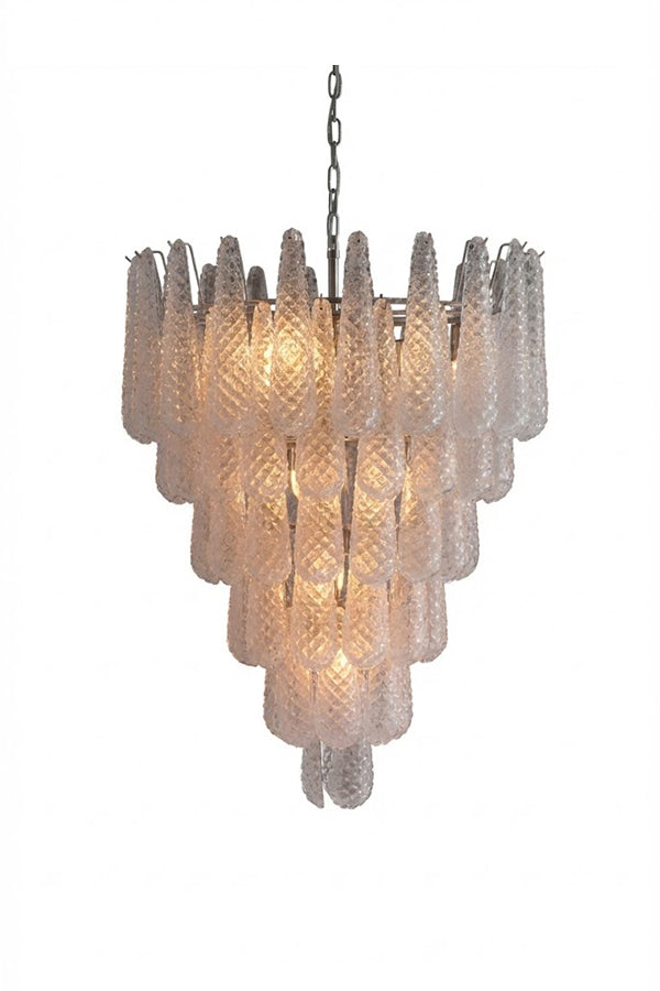 Art glass chandelier