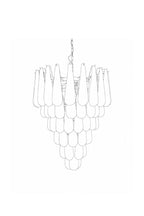 Art glass chandelier