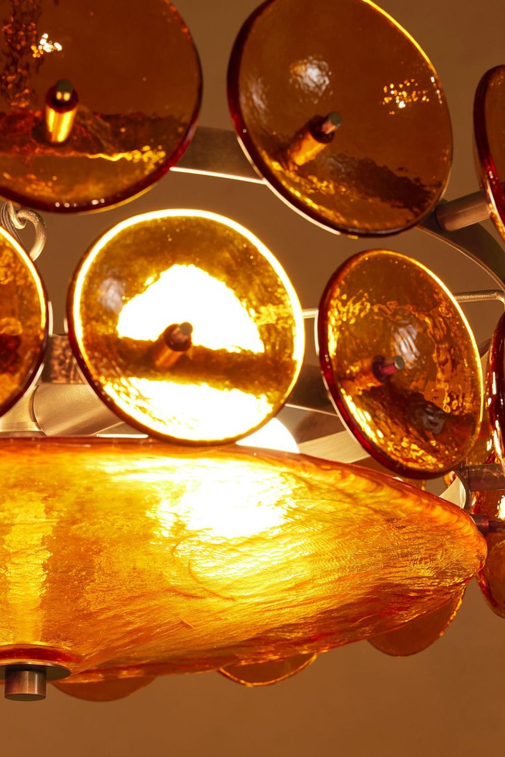 Italian Art glass Lorenzo chandelier