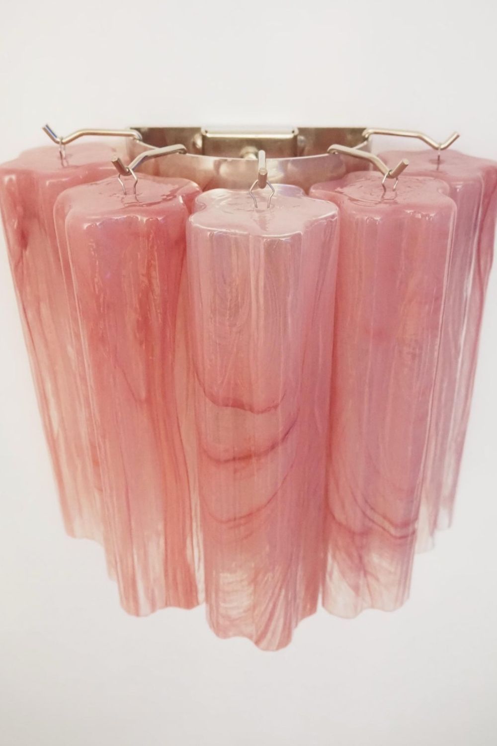 Pink Art Glass Tube Wall lamp