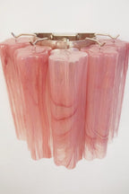 Pink Art Glass Tube Wall lamp