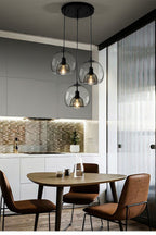 Semi Globe Electroplated Glass Pendant Lamp