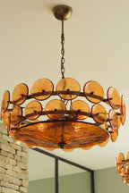 Italian Art glass Lorenzo chandelier