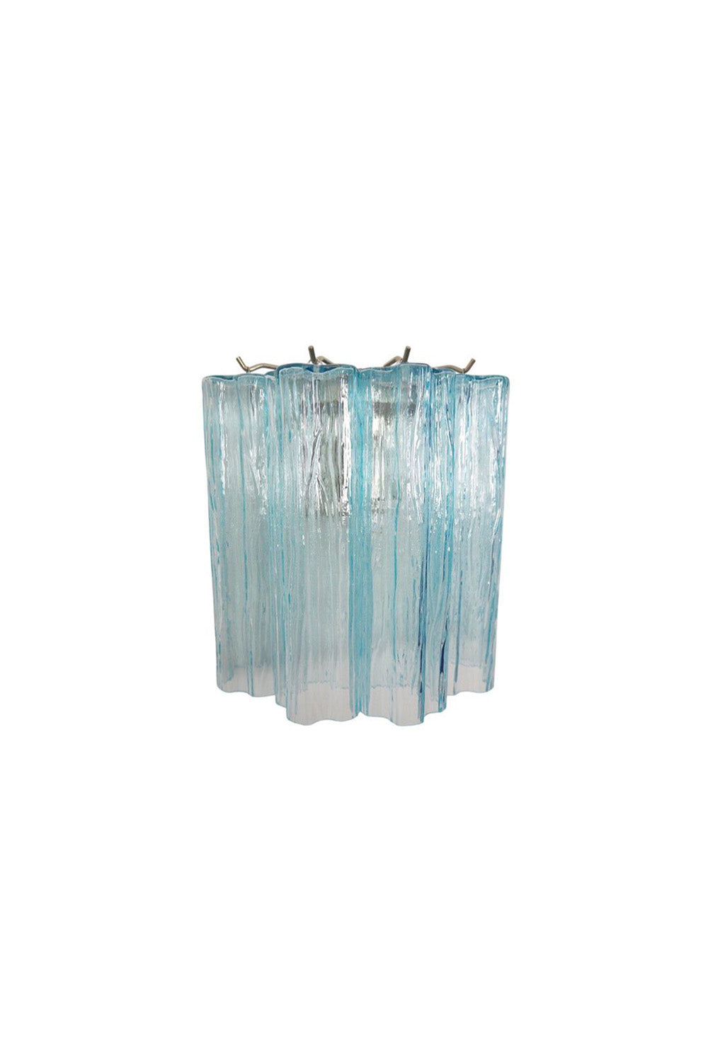 Blue Art Glass Tube Wall lamp
