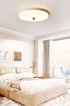 Aeon Travertine Globe Ceiling Light