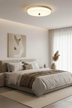 Aeon Travertine Globe Ceiling Light