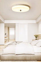 Aeon Travertine Globe Ceiling Light
