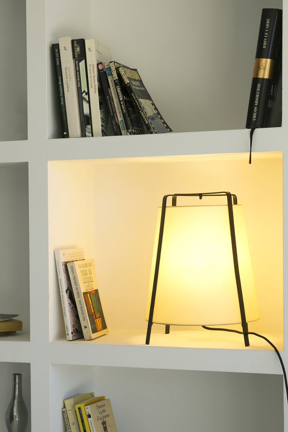 Washi Paper cylinder Table Lamp
