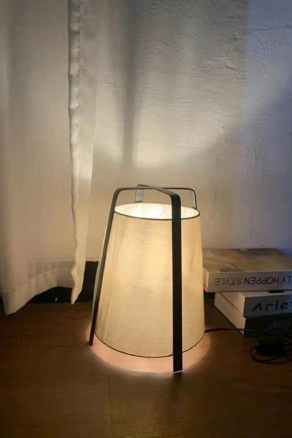 Washi Paper cylinder Table Lamp