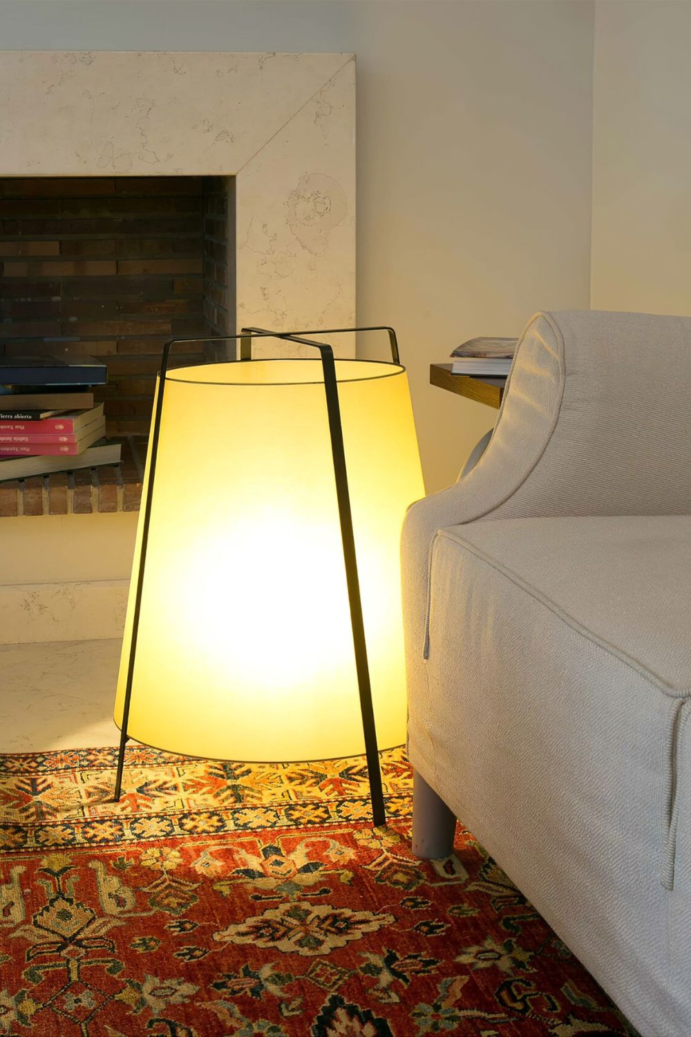 Washi Paper cylinder Table Lamp