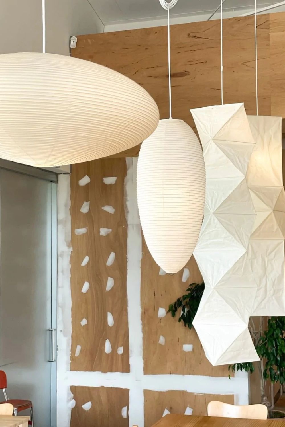 Washi Paper Oval Pendant Light
