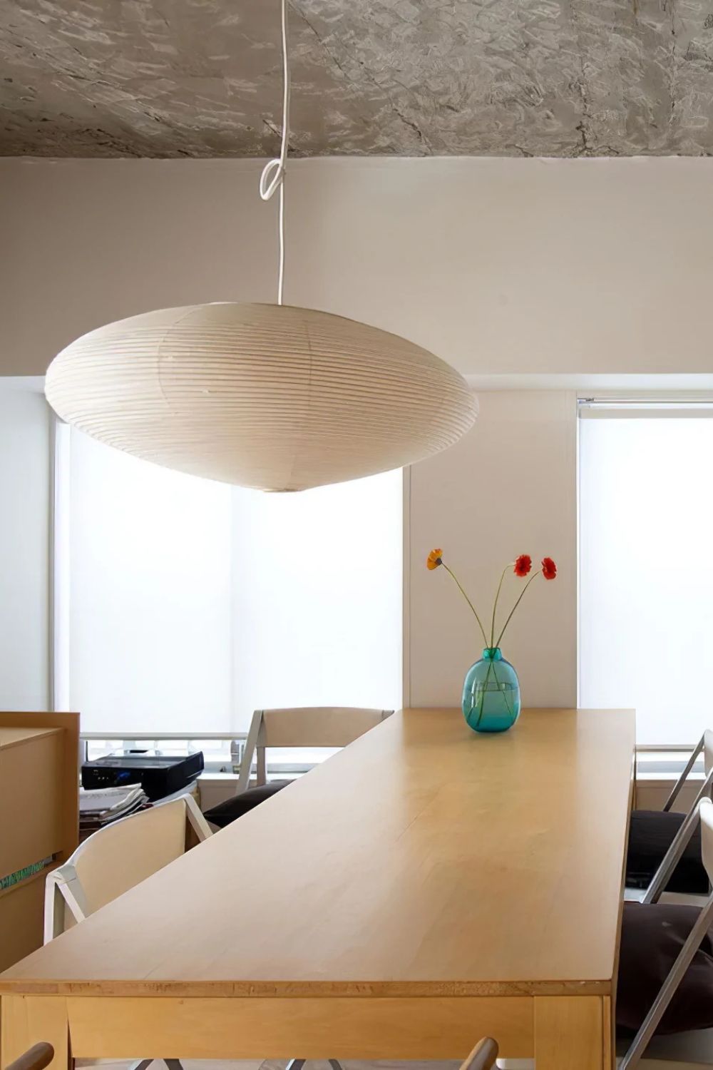 Washi Paper Oval Pendant Light