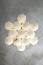 Alabaster Globe Clusters Chandeliers