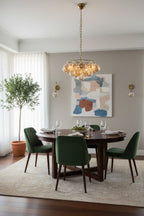 Amber Bubble Glass Chandelier
