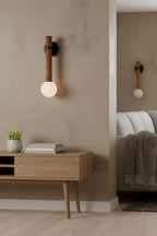 American Leather Wall Lamp