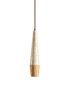 Conical Tiber Travertine Pendant Light