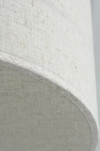 Crosshatch Linen Fabric Flush Mount Ceiling Light