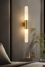 Double-Headed Alabaster Wall Lamp