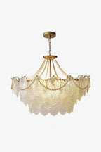 Embossed Pearls Glass Chandelier