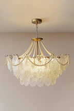 Embossed Pearls Glass Chandelier