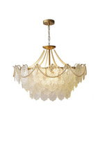 Embossed Pearls Glass Chandelier