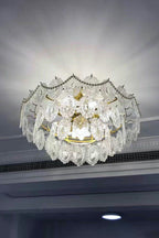 Embossed Pearls Glass Chandelier