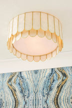 Faceted Shell Bloom Ceiling Light