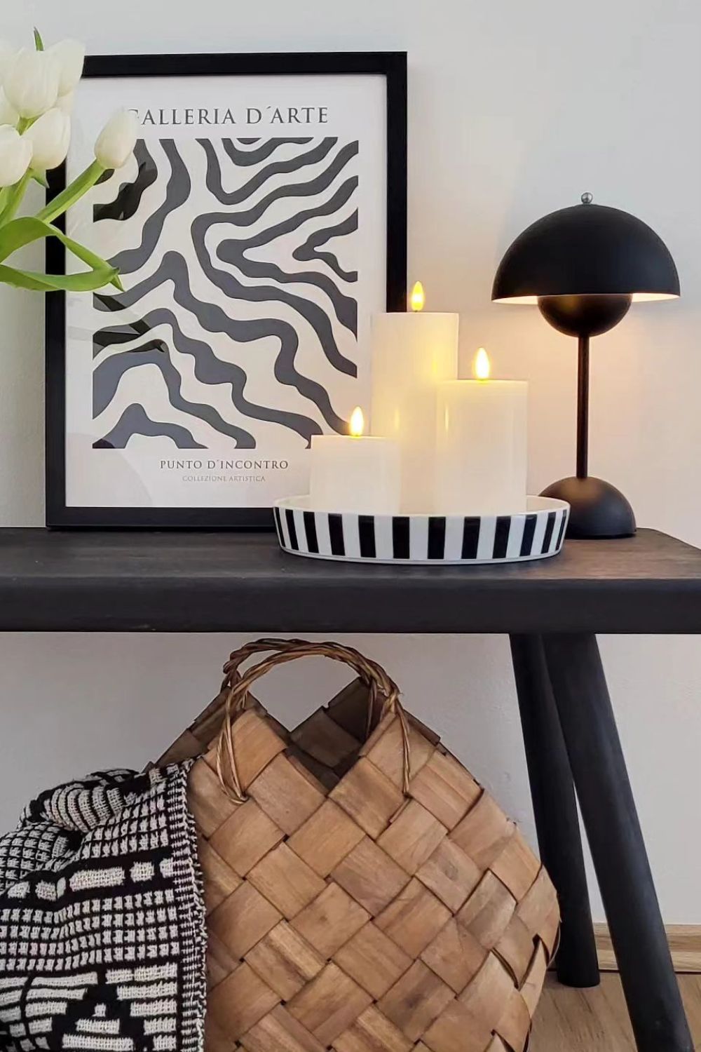 Semi-Circle Table Lamp Portable