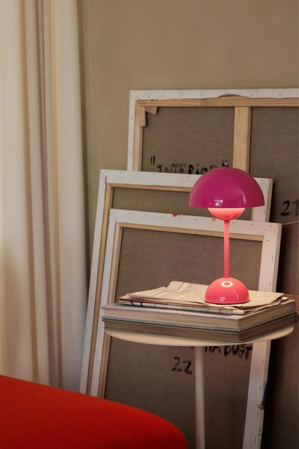 Semi-Circle Table Lamp Portable