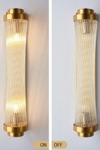 Glass Column Wall Sconce